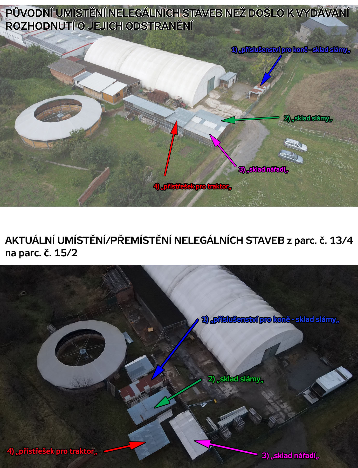 nedokoncene odstraneni staveb - presuny